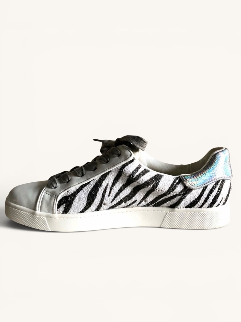 Sam Edelman Circus Devin Zebra Accent Lace Up Sneaker Tennis Shoe size 8 - Picture 4 of 15